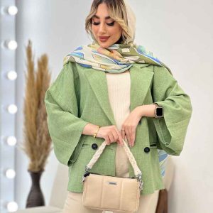 مانتو پانچ دو دکمه کد 4362