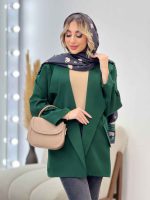 مانتو مازراتی دو جیب نما کد 4383 - تصویر 2