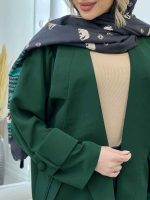 مانتو مازراتی دو جیب نما کد 4383 - تصویر 9