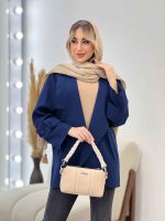مانتو مازراتی دو جیب نما کد 4383 - تصویر 6
