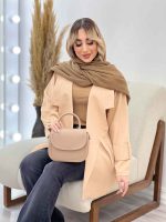 مانتو مازراتی دو جیب نما کد 4383 - تصویر 3