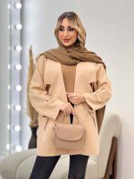مانتو مازراتی دو جیب نما کد 4383 - تصویر 7