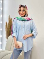 شومیز کراش آستین بند دار کد 4532 - تصویر 41