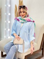 شومیز کراش آستین بند دار کد 4532 - تصویر 45
