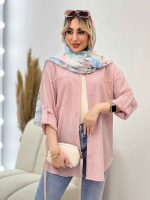 شومیز کراش آستین بند دار کد 4532 - تصویر 42