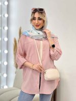 شومیز کراش آستین بند دار کد 4532 - تصویر 44