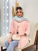 شومیز کراش دو جیب جلو دکمه کد 4405 - تصویر 19