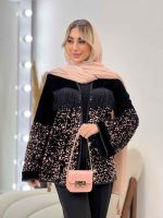 مانتو پولک دوزی ریش دار کد 4403 - تصویر 13