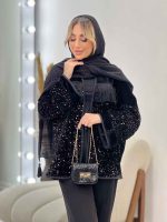 مانتو پولک دوزی ریش دار کد 4403 - تصویر 11