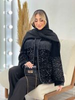 مانتو پولک دوزی ریش دار کد 4403 - تصویر 4