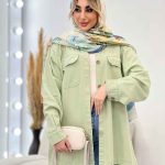 مانتو پشت پیله دو جیب کد 4406