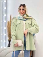 مانتو پشت پیله دو جیب کد 4406