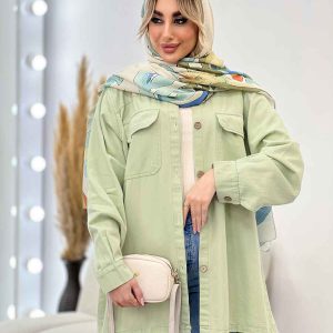 مانتو پشت پیله دو جیب کد 4406