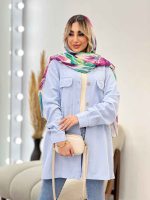 مانتو پشت پیله دو جیب کد 4406 - تصویر 15