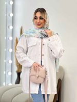 مانتو پشت پیله دو جیب کد 4406 - تصویر 8