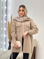 مانتو پشت پیله دو جیب کد 4406 - تصویر 7