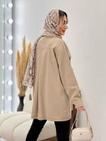 مانتو پشت پیله دو جیب کد 4406 - تصویر 18