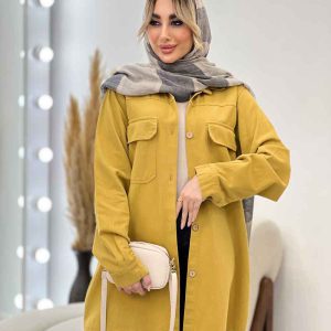 مانتو پشت پیله دو جیب کد 4406