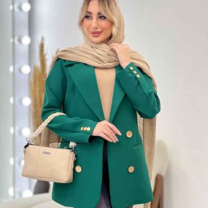 مانتو جیب نما دکمه طلایی کد 4420