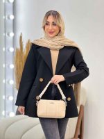 مانتو جیب نما دکمه طلایی کد 4420 - تصویر 8
