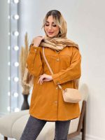 مانتو کتان پشت دکمه کد 4397 - تصویر 12