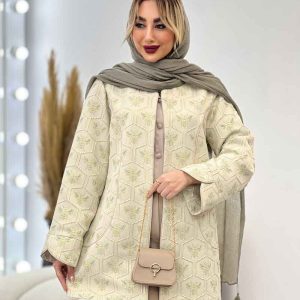 مانتو ژاکارد آستین لاله کد 4411