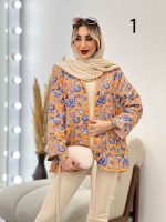 مانتو طرح دار گاندوزی کد 4422 - تصویر 11
