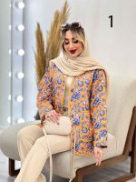مانتو طرح دار گاندوزی کد 4422 - تصویر 7