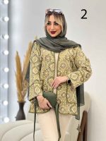 مانتو طرح دار گاندوزی کد 4422 - تصویر 15