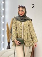 مانتو طرح دار گاندوزی کد 4422 - تصویر 4