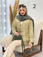 مانتو طرح دار گاندوزی کد 4422 - تصویر 10