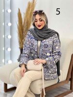مانتو طرح دار گاندوزی کد 4422 - تصویر 14