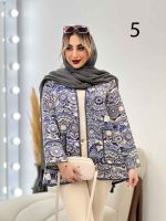مانتو طرح دار گاندوزی کد 4422 - تصویر 16