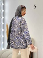 مانتو طرح دار گاندوزی کد 4422 - تصویر 6