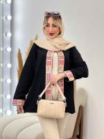 مانتو جلو باز خرجه کار هندی کد 4421 - تصویر 15