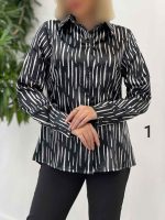 شومیز ساتن طرح دار کد 4353 - تصویر 15