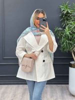مانتو لینن اسلپ چهاردکمه کد 4379 - تصویر 14