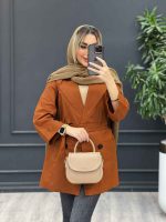 مانتو لینن اسلپ چهاردکمه کد 4379 - تصویر 4