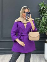مانتو لینن اسلپ چهاردکمه کد 4379 - تصویر 6