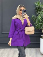 مانتو لینن اسلپ چهاردکمه کد 4379 - تصویر 10