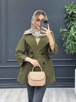 مانتو لینن اسلپ چهاردکمه کد 4379 - تصویر 9