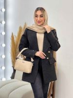 مانتو شنل شش دکمه کد 4325 - تصویر 17