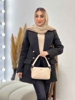 مانتو شنل شش دکمه کد 4325 - تصویر 12