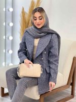 مانتو شنل شش دکمه کد 4325 - تصویر 16