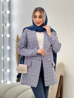 مانتو شنل شش دکمه کد 4325 - تصویر 6
