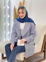 مانتو شنل شش دکمه کد 4325 - تصویر 9