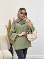 مانتو جلوبسته آستین دوبل کد 4339 - تصویر 18