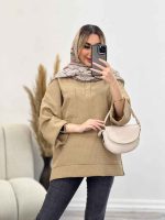 مانتو جلوبسته آستین دوبل کد 4339 - تصویر 5