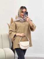 مانتو جلوبسته آستین دوبل کد 4339 - تصویر 10