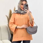 مانتو جلوبسته آستین دوبل کد 4339